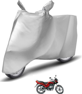Caronix Waterproof Two Wheeler Cover for Hero(Passion Plus, Silver)