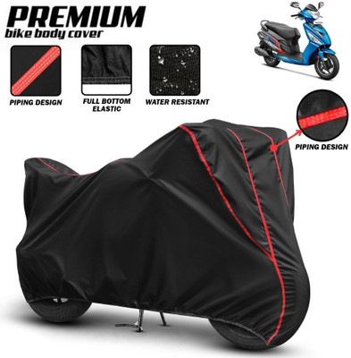 Mwiss Waterproof Two Wheeler Cover for Hero(Maestro Edge, Black, Red)