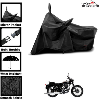 AASHTIK MART Two Wheeler Cover for Royal Enfield(Standardv BS6, Black)