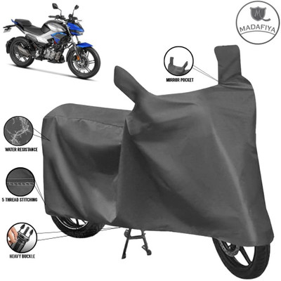 MADAFIYA Waterproof Two Wheeler Cover for Hero(Xtreme, Grey)