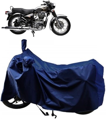 MMSSTAR Waterproof Two Wheeler Cover for Royal Enfield(Electra Delux, Blue)