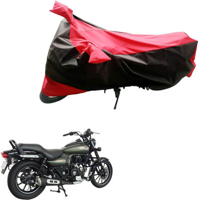 Mdstar Waterproof Two Wheeler Cover for Bajaj(Avenger 220 Street, Black, Red)
