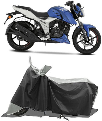 GROFATIK Two Wheeler Cover for TVS(Apache RTR 160 4V, Grey)