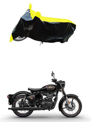 VESMEI Two Wheeler Cover for Royal Enfield(Twin spark, Yellow)