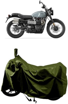 SUGASHRI Waterproof Two Wheeler Cover for Triumph(Scrambler 1200 BS6, Green)