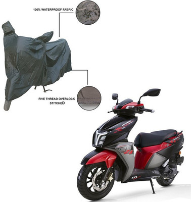 Furnish Flow Two Wheeler Cover for TVS(NTORQ, Grey)