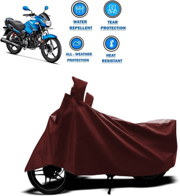 KEDIT Two Wheeler Cover for Hero(Glamour FI, Maroon)