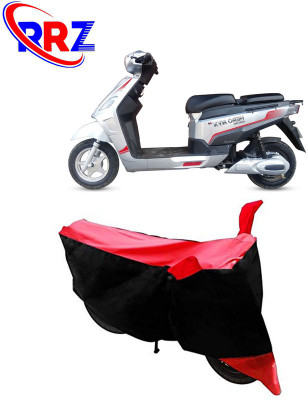 AutoGalaxy Waterproof Two Wheeler Cover for Hero Electric(Electric NYX e5, Black, Red)