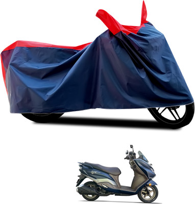 CODOKI Waterproof Two Wheeler Cover for Suzuki(Burgman Street 125, Black, Red)