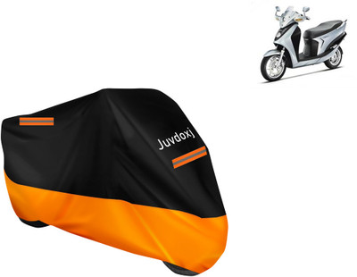 Juvdoxj Waterproof Two Wheeler Cover for Hero(Leap Hybrid SES BS6, Orange)