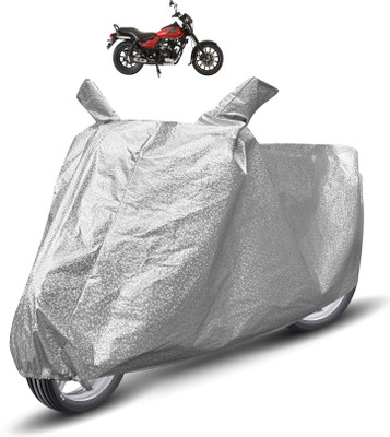 Auto Hub Waterproof Two Wheeler Cover for Bajaj(Avenger 180 Street, Silver)