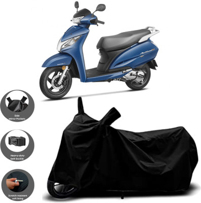 WMIZEXA Two Wheeler Cover for Honda(Black)