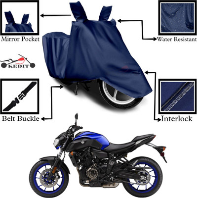 KEDIT Two Wheeler Cover for Yamaha(MT 07 BS6, Blue)