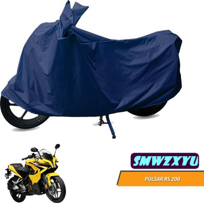 smwzxyu Waterproof Two Wheeler Cover for Bajaj(Pulsar RS 200, Blue)