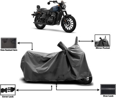 Amexride Two Wheeler Cover for Yezdi(Roadster, Grey)