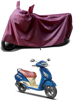 THE REAL ARV Waterproof Two Wheeler Cover for TVS(Jupiter Grande BS6, Maroon)