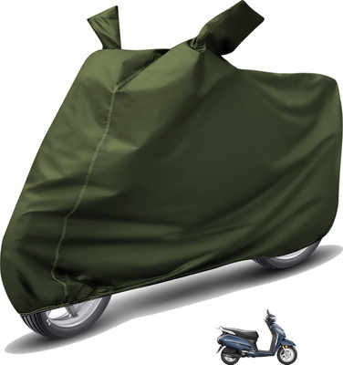 Auto Hub Waterproof Two Wheeler Cover for Honda(Activa 3G, Green)