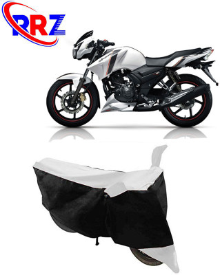 RRZ Waterproof Two Wheeler Cover for TVS(Apache 150, Black, White)