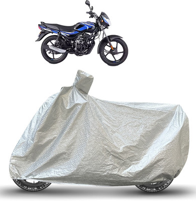 Caronix Waterproof Two Wheeler Cover for Bajaj(CT100, Silver)