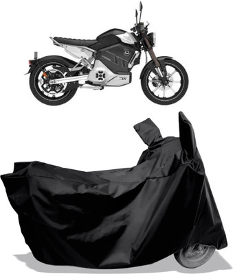 Amexride Two Wheeler Cover for Revolt(RV Cafe Racer BS6, Black)