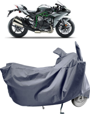 Amexride Two Wheeler Cover for Kawasaki(Ninja H2 BS6, Grey)