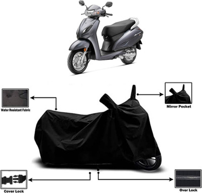 AASHTIK MART Two Wheeler Cover for Honda(Activa, Black)
