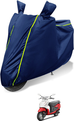 MOCKHE Waterproof Two Wheeler Cover for Hero(Pleasure, Blue)