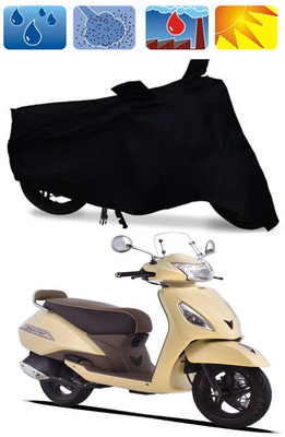 RTS COLLECTIONS Waterproof Two Wheeler Cover for TVS(Jupiter classic, Black)