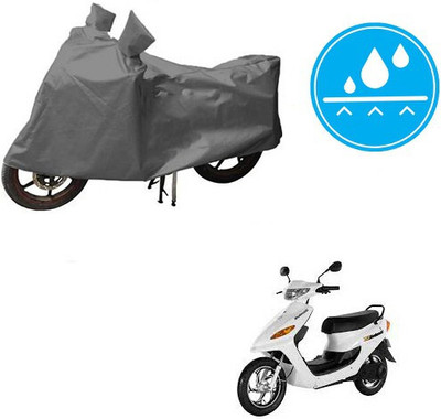 DeepShakshi AUTOMOTIVE Waterproof Two Wheeler Cover for Indus(Yo Electron, Grey)