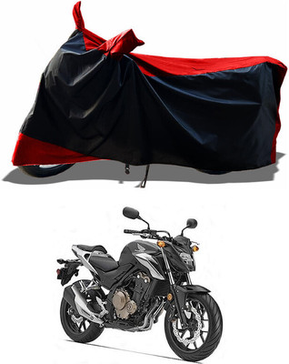 DeepShakshi AUTOMOTIVE Waterproof Two Wheeler Cover for Honda(CB500F, Red)