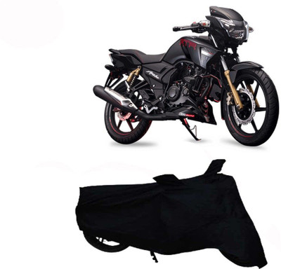 DeepShakshi AUTOMOTIVE Waterproof Two Wheeler Cover for TVS(Apache RTR 160, Black)