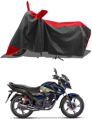 RRZ Two Wheeler Cover for Honda(SP 125, Black, Red)