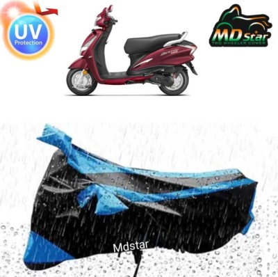 Mdstar Waterproof Two Wheeler Cover for Triumph(Activa i, Blue, Black)