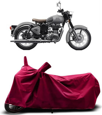 AASHTIK AMRT Two Wheeler Cover for Royal Enfield(Classic 350 Signals, Maroon)