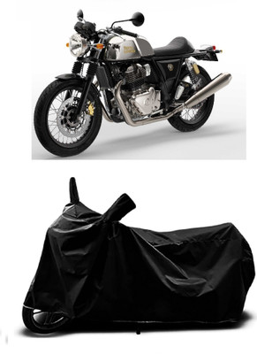 OliverX Waterproof Two Wheeler Cover for Royal Enfield(Continental GT, Black)