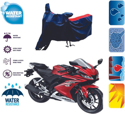 RTS COLLECTIONS Two Wheeler Cover for Yamaha(YZF-R15 V2, Red, Blue)