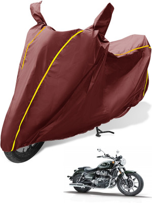 MOCKHE Waterproof Two Wheeler Cover for Royal Enfield(Meteor, Maroon)