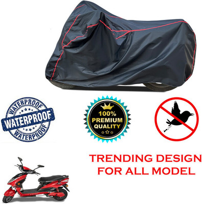 THE REAL ARV Waterproof Two Wheeler Cover for Kinetic(Zing, Black)