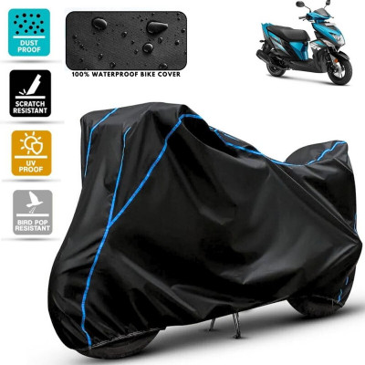 Amikan Waterproof Two Wheeler Cover for Yamaha(RayZR 125, Black, Blue)