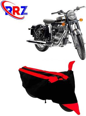DeepShakshi AUTOMOTIVE Waterproof Two Wheeler Cover for Royal Enfield(Classic Chrome, Black, Red)