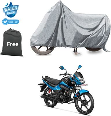 CODOKI Waterproof Two Wheeler Cover for Hero(Splendor I Smart, Silver)