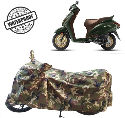 ROYAL AUTO MART Waterproof Two Wheeler Cover for Honda(Activa 6G, Green, Multicolor)