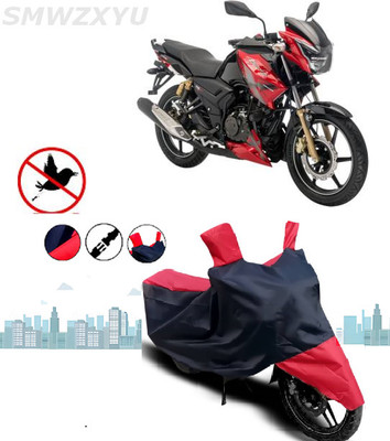 smwzxyu Waterproof Two Wheeler Cover for TVS(Apache RTR 160, Red)