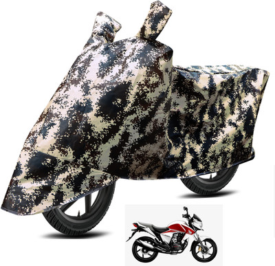 Euro Care Waterproof Two Wheeler Cover for Honda(Unicorn Dazzler, Silver)