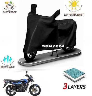 smwzxyu Waterproof Two Wheeler Cover for Bajaj(Platina 110, Black)