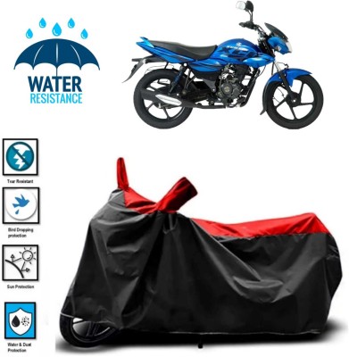 JSJINSIL Waterproof Two Wheeler Cover for Bajaj(XCD 125cc, Red, Black)