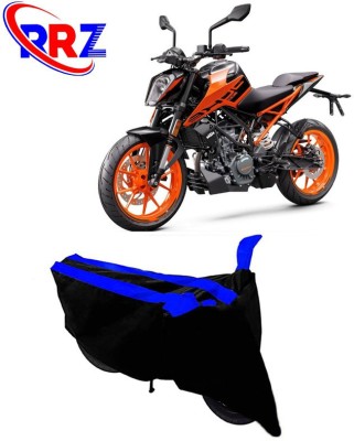 RRZ Waterproof Two Wheeler Cover for KTM(Duke 200, Black, Blue)