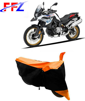 FFZ Waterproof Two Wheeler Cover for BMW(F 850 GS, Black, Orange)