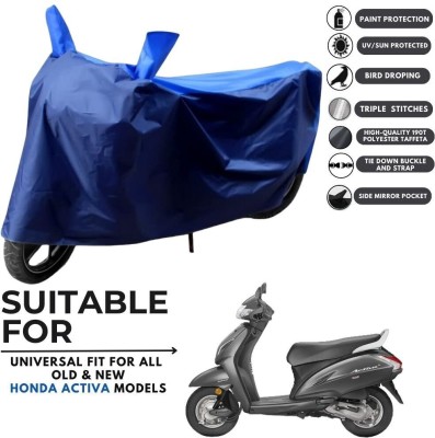 MADAFIYA Two Wheeler Cover for Honda(Activa 5G, Blue, Blue)