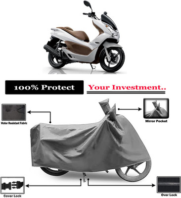 Amexride Two Wheeler Cover for Honda(PCX 125, Grey)